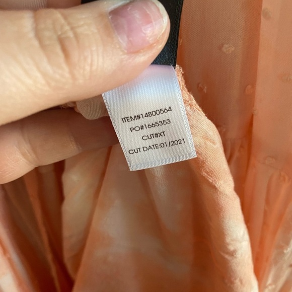 Torrid - Peach Tie-Dye Clip-Dot Kimono - Picture 15 of 15